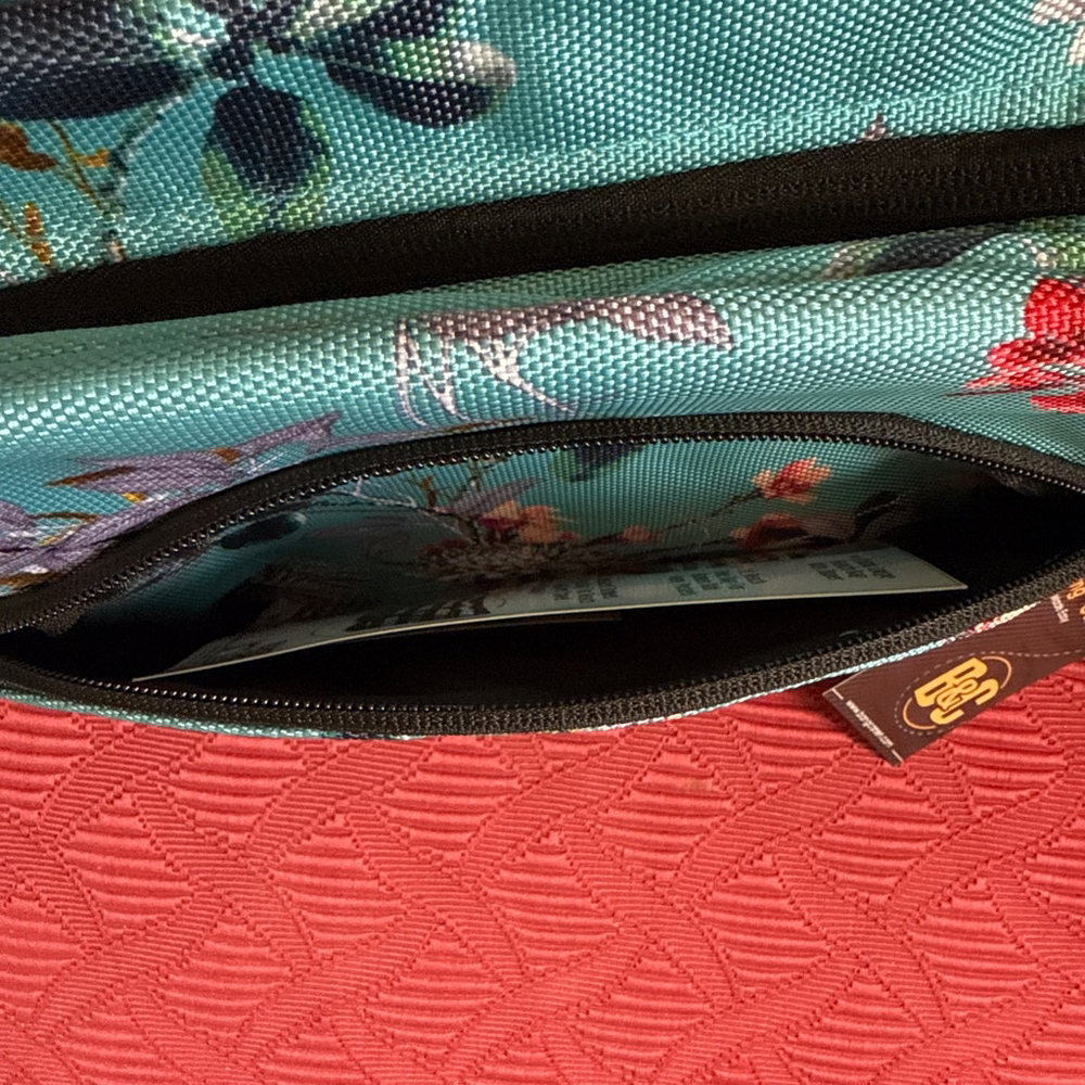 Bang Carsen Turquoise Floral Cosmetic Bag - Picture 3 of 6